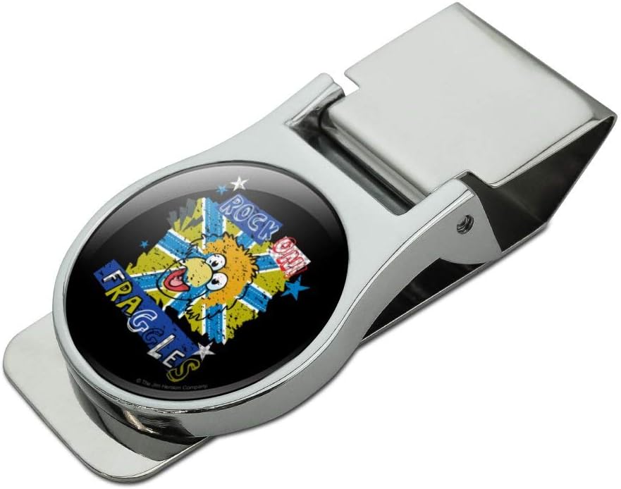 Rock On Fraggles! Fraggle Rock Satin Chrome Plated Metal Money Clip