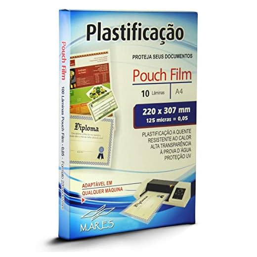 Polaseal plástico para plastificação A4 220x307 0,05mm 10un