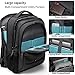 DUSLANG 17 Inch Laptop Backpack for Travel Water Resistant College Backpack for Men/Women Laptop Bag with USB Charging Port and Baseball Keychain for backpack, Black