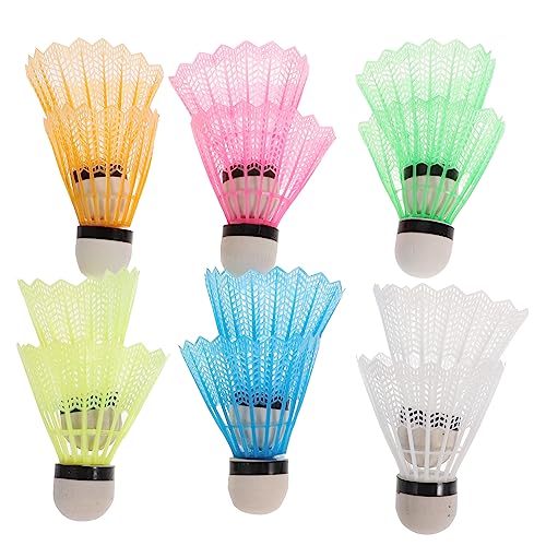Milisten 12pcs Nylon Shuttlecock for Boys and Girls Replacement Oversized Plastic Shuttlecocks Perfect for Games
