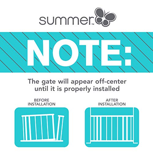 Summer Multi-Use Extra Tall Walk-Thru Baby Gate, Metal, White Finish – 36” Tall, Fits Openings Up To 29” To 48” Wide, Baby And Pet Gate For Doorways And Stairways #TOP6