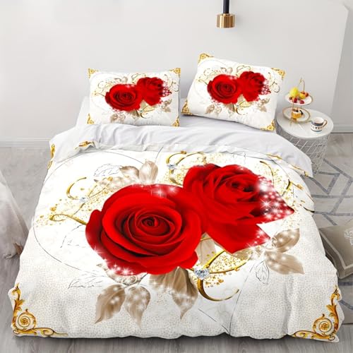 Housse de couette rose tendance en literie douce haute qualité - 2