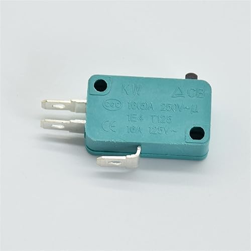 Miniatura 4 de Micro Switch 2pcs Micro Limit Switches 16A 250V 125V NO+NC+COM 3 Pins SPDT Micro Switch 28mm 52mm Arc Roller Lever Touch Switch Green (Color  Kw7-2)