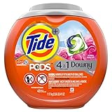 Tide PODS with Downy, Liquid Laundry Detergent Pacs, April Fresh, 43 count