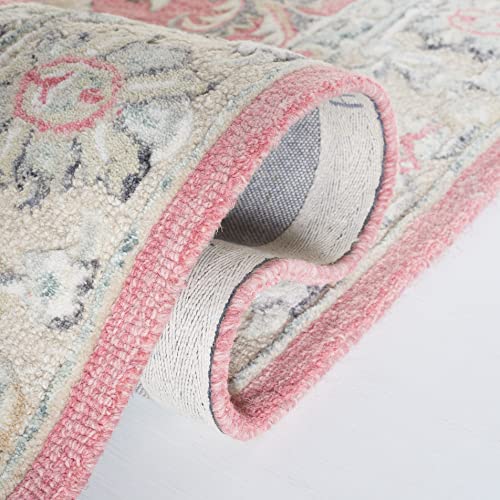 Tapete decorativo SAFAVIEH 4' x 6' Pink Beige de lana miniatura 6