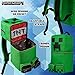 Minecraft Backpacks for Kids Creeper Boy Bag with Zipped Pockets Adjustable Straps Kids Bag for Gaming Travel and School Backpack Boy Gifts (Green 3D, 19.68x8.26x7.28inch)