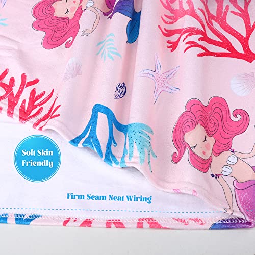 Bazzns Beach Towels For Kids & Toddler, 30” X 60” Super Soft Plush Absorbent Thick Cotton Towel For Beach Swimming Pool Bath Camping Essential Accessories Gifts #TOP5