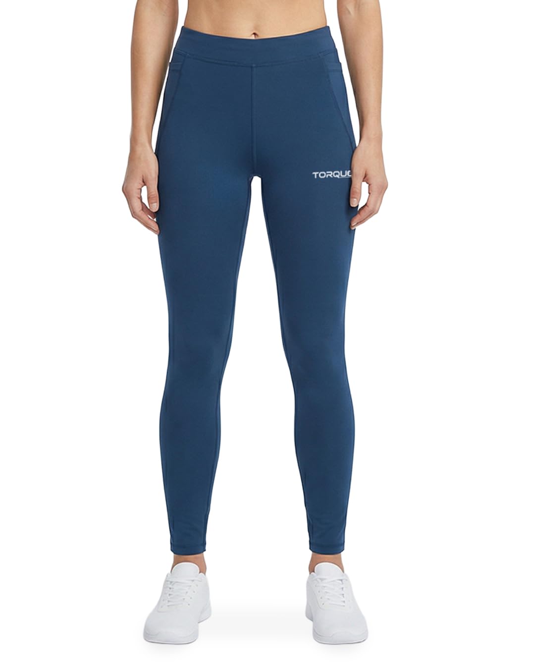 Women High Waist Gym Leggings with Pockets | Stretchable Yoga Pants for Workout Running Fitness Activewear-image-26