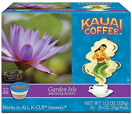 Kauai Coffee Single Serve Pods, 100% Premium Arabica Coffee from Hawaii’s Largest Coffee Grower, Compatible with Keurig K-Cup Brewers