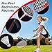 Haokelball Badminton Set for Backyard, Portable 20ft Badminton Net with Poles, 4 Badminton Rackets & 4 Shuttlecocks, Anti-sag Design, Carry Bag Included, Outdoor Family Fun on Lawn Park (Red)