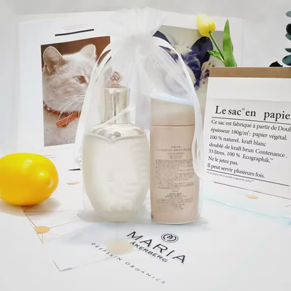 10 Sachets En Organza Avec Cordon Serrage - Motif Lavande, Pour Bijoux, épices, Mariage