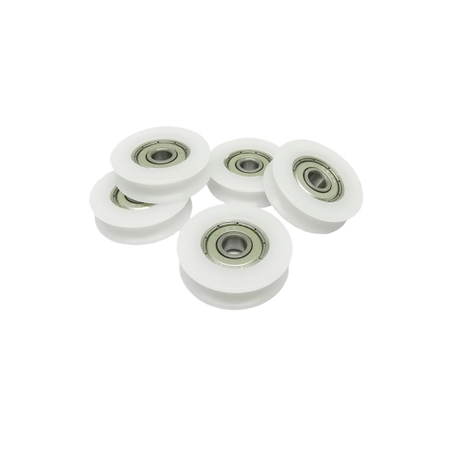 10 sztuk 5x25x7 U-Nut POM powlekane rolki łożyskowe BSU62525-7 25 mm średnica nylonowe koło pasowe 5 x 25 x 7 łożyska