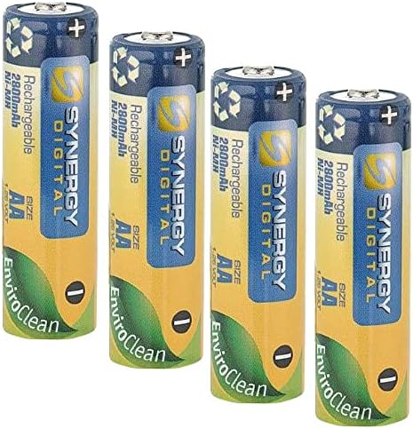 Pack of 4 AA NiMH Rechargable Batteries – 2800mAh
