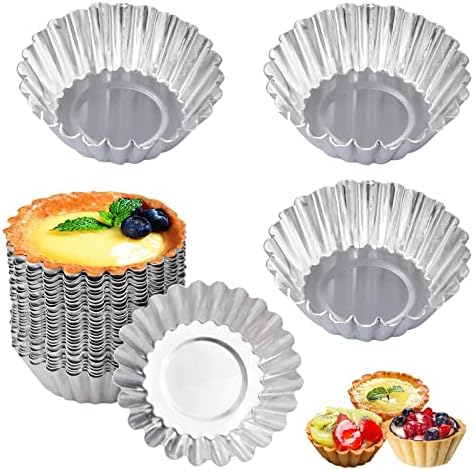 Cabilock Set Da 12 Stampi Per Mini Torte E Muffin In Acciaio Al Carbonio, Antiaderenti, Perfetti Per Pastarelle E Cioccolatini - 4