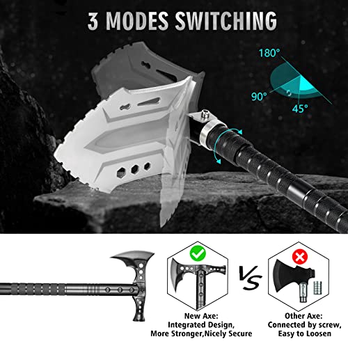 Huzsv Camping Shovel Axe Outdoor Survival Shovel Set With High Carbon Steel Camping Gear For Men Outdoor Caming Hiking Backpacking Emergency thumb #1
