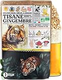 Nabür - Bio-Ingwer-Titane, 120 g (60 Tassen), Ingwer-Tee, 100 % Bio-Ingwerwurzel