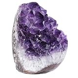 dssmboom Natürlicher Amethyst Kristall Cluster Probe für Meditation Chakra Balancing, Unregelmäßige Grobe Stein Geode Quarz Heimdekoration für Reichtum & Glück, 800-900 G