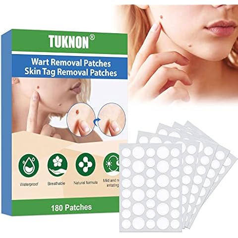 Wart Remover,Wart Removal Patches,Skin Tag Remover Patches,Pimple Patches,Acne Patches,Spot Patches,Skin Tag Remover Birthmark Removal,Wart Removal Sticker for Face Finger Arm Leg,180 Pcs Cover