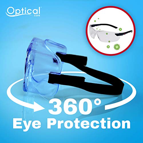 Safety Goggles | Fda Registered | Anti-Fog Design | Fits Over Glasses | Scratch Resistant | Medical Goggles | Lab Goggles | Science, Biology, Chemistry, Work, Nurse #TOP3