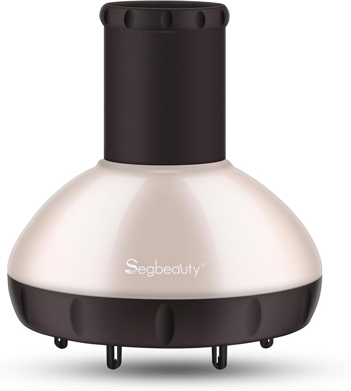 Segbeauty Difusor de cabello con tazón profundo, flujo de aire ajustable, accesorio difusor de cabello profesional para cabello rizado y ondulado, herramienta de peluquero peluquero que se adapta a la mayoría de secadores con boquilla de 1.57 "-1.97"