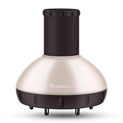 Segbeauty Difusor de cabello con cuenco profundo, flujo de aire ajustable, accesorio profesional para cabello rizado y ondulado, herramienta de