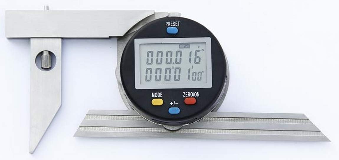 Digital Universal Protractor 4×90°mm Accuracy ±5＇（±0.08）mm Ruler Length 300mm Repeatability 1＇Operating Temp. 0°C-40°C