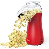 Hot Air Popcorn Maker Machine, ICETEK Home Popcorn Maker, BPA-Free, 96% Poping Rate, 2 Minutes Fast Electric Popcorn Popper with Measuring Cup and Removable Cover, No Oil Healthy Snack for Kids Adults
