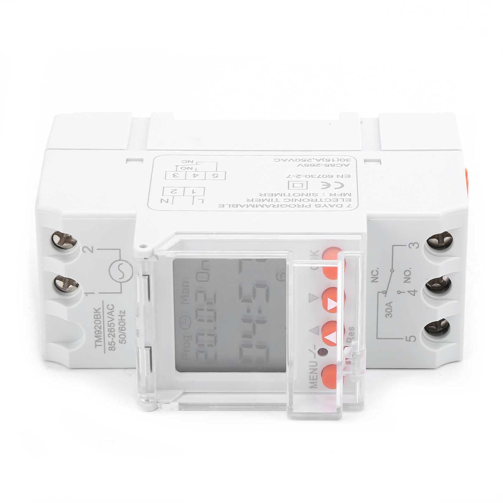 Interruttore timer WW programmabile analogico per casa intelligente controllo alimentazione montaggio su guida Din 30A EEE