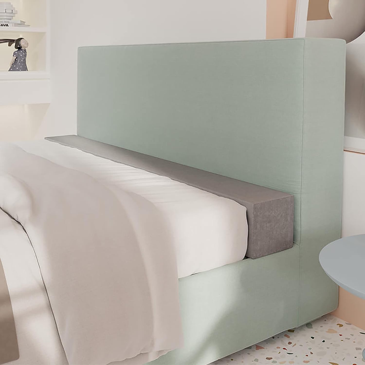 Amazon｜シングル/ダブル/キングベッド用ソフトベッドギャップフィラー、耐久性のあるベッドヘッドボードピロークッションベッドギャップ