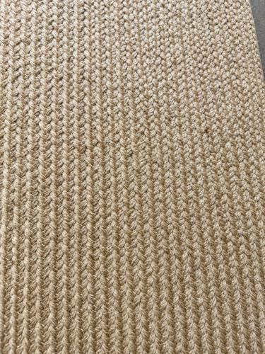 Image of Handwoven Natural Jute Braided Carpet Mats | Reversible Floor Covering Carpets Rug Mat | Anti Slip Backing Heavy Carpet Runner for Living Room Bedroom Carpet Jute- danim (4x6 feet)