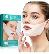 Double Chin Reducer - V line Lifting Mask - Chin Strap- Face Lift Tape with Hydrolyzed Collagen &...