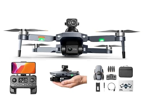 ISPEKTRUM Drone Vortex ISRG101 Pro 8K Dual Camera 2-Axis Gimbal 360 Obstacle Avoidance 30-Min Flight Time RC Quadcopter with Advanced Auto Return, 3km Video Transmission, Follow Me, Circle Around