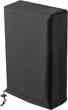 PS5 Dust Cover compatible with Sony PlayStation 5, PS 5 slim, PS 5 pro console Digital Edition & Ultra HD Disc Edition sleeve thick heavy-duty cover case black PS5 Vertical Standing