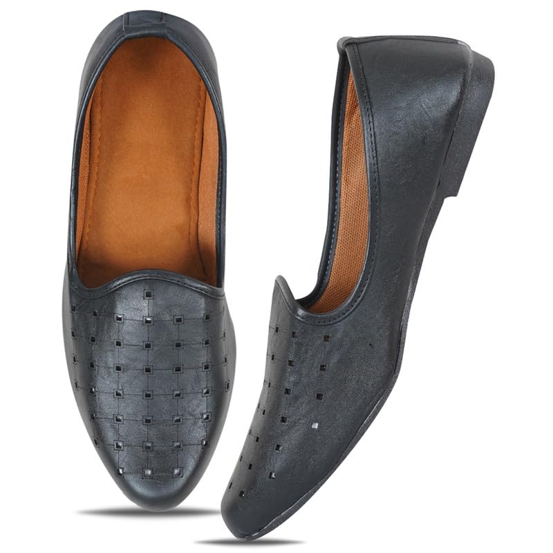 Image of DFR Mens Juttis Ethnic Mojaris | Casual Loafers Juti Shoe for Men
