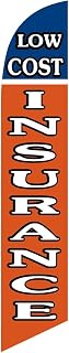 Low Cost Insurance Feather Banner Swooper Flag, Replacement Flag Only