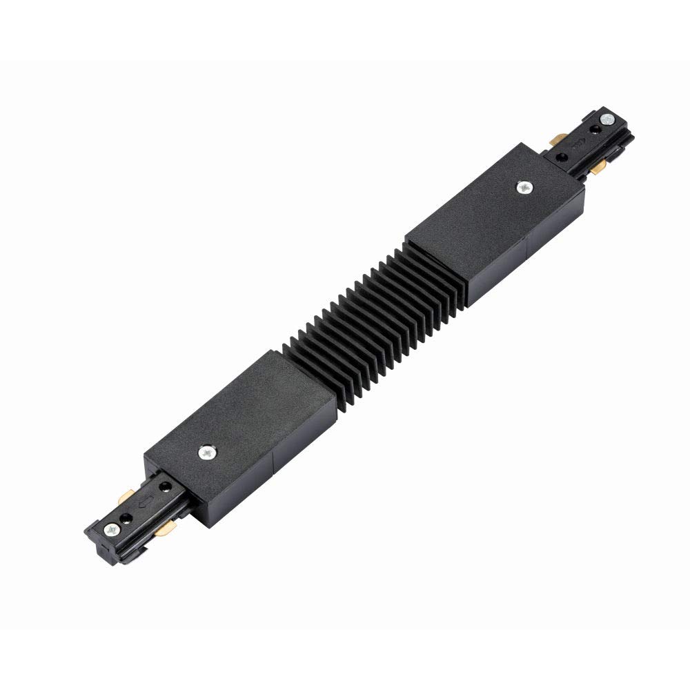 Black 240V Single Circuit Track Flexible Connector Accessory Track Lighting