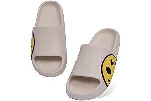 Unisex Smile Face Open Toe Slip-On Sandal
