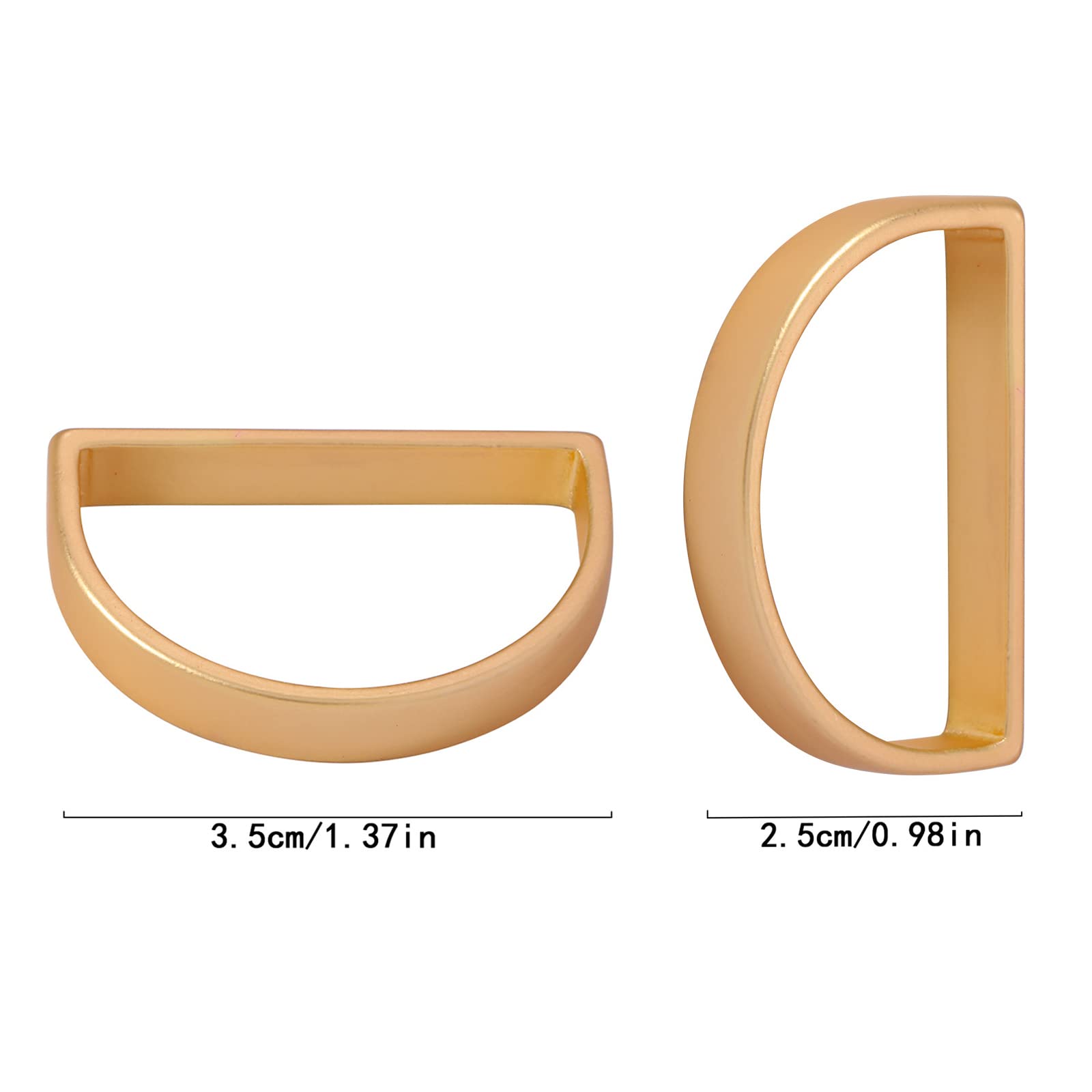 BSITSSS 8 Pcs Gold Napkin Rings, Metal Napkin Rings Set of 8 - Image 2