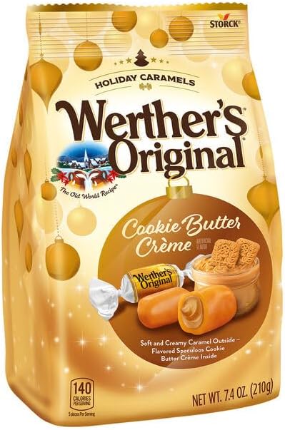 August Storck KG Werther Original Christmas Caramel Cookie Butter Cream, 7.4 Oz/210G