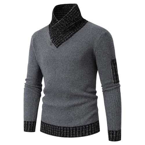 Pull à col châle chaud en maille pour vos sorties d'hiver