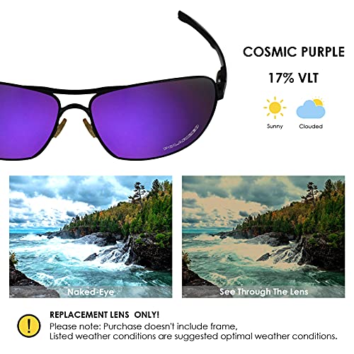 Image of BLAZERBUCK Polarized Replacement Lens & Nose Piece for Oakley Plaintiff Squared OO4063 Sunglass