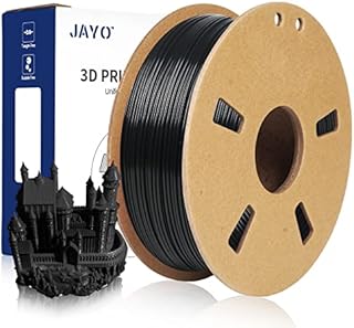 JAYO TPU Flexible Filament 1.75mm, 3D Printer Filament, Dimensional Accuracy +/- 0.03 mm, 0.5KG Spool, 1.75 mm, TPU Black