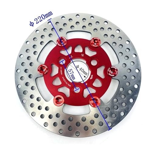 Disques frein arrière flottants universels moto 3 trous 220 mm stoppant les bruits de friction