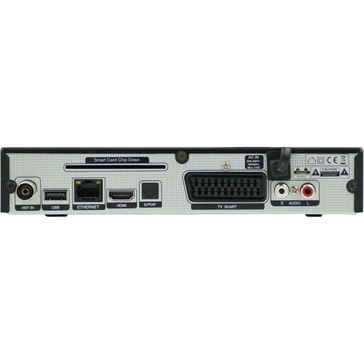 TELESTAR MAX T2 HD – DVB-T2 Receiver (inkl. 3 Monate freenet TV, auch geeignet für DVB-C, HDMI, Scart, Metallgehäuse) – Schwarz
