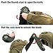 FLISSA Pocket Knife with 14C28N Stainless Steel Blade, Linen Handle, Axis Lock and Reversible Belt Clip, One-Hand Open Folding Knife for Hiking, Camping, Fishing, Indoor and Outdoor Activities