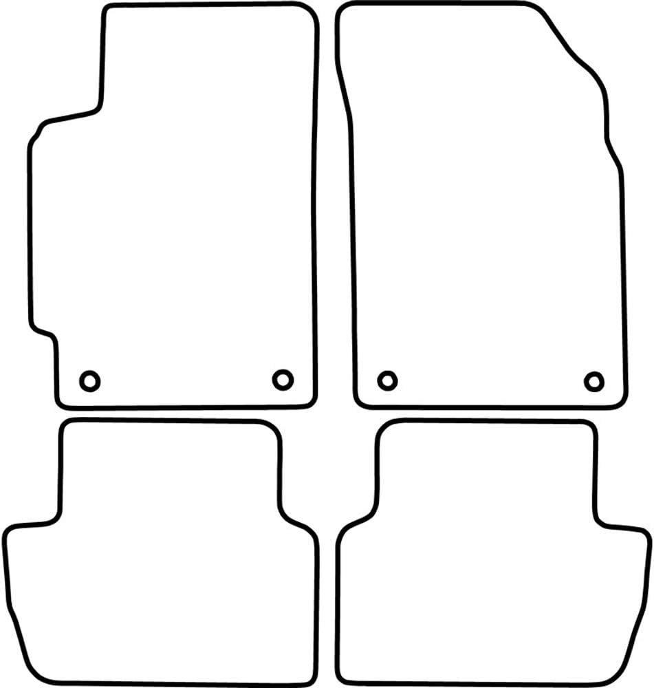 AUTO-STYLE AutoStyle Set velour car mats compatible with Chevrolet Spark 2013-