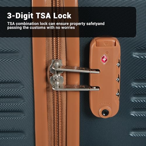 Image of 6-Piece Hardcase Luggage Sets 16 inch20 inch24 inch28 inch | Suitcases with Double Spinner Wheels,TSA Lock,Underseat Duffel Bag