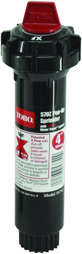 53742 570 Pop-Up with X-Flow Sprinkler, 4-Inch , Black
