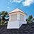 Good Directions 2118MV Manchester Vinyl Roof 18" x 22" Cupola, 18" square x 22" high, White/Copper