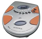 Audiovox CE155R Slimline AM/FM Tuner/CD Player with Headphones & 40 Second DASS